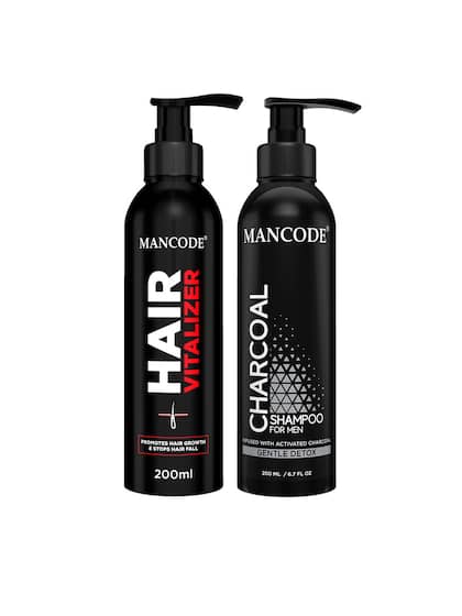 MANCODE Men Hair Vitalizer, 200ml & Charcoal Shampoo, 200ml (Combo of 2)