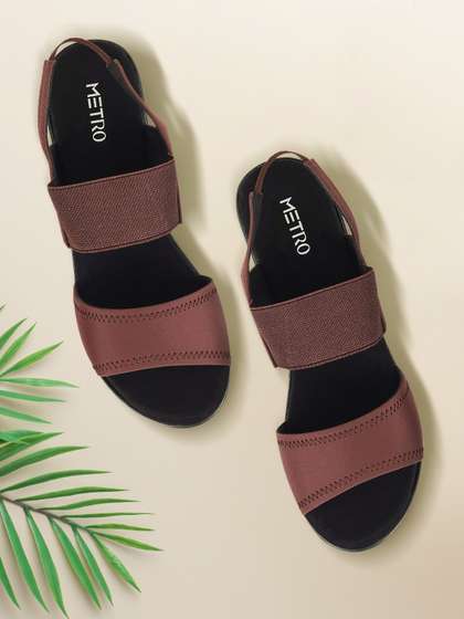 Price History of Metro Women Solid Platform Heels from Myntra