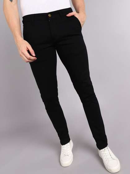 Urbano Fashion Men
                        Black Slim Fit Mid-Rise Clean Look Stretchable
                        Jeans