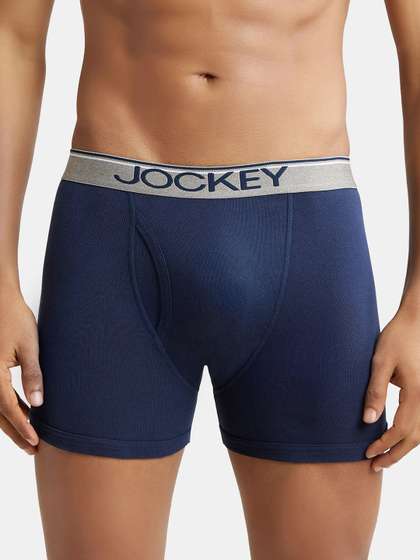 Jockey Combed Cotton
                        Rib Boxer Trunk with Ultrasoft and Durable
                        Waistband-8009