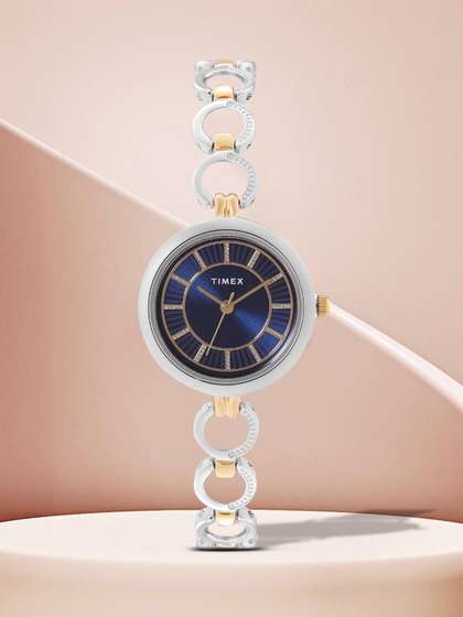 Timex Round 21mm
                          Blue Dial Analog Women Watch - TWEL11417