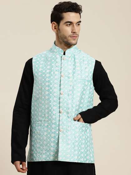 SOJANYA Men Woven Design Nehru Jacket