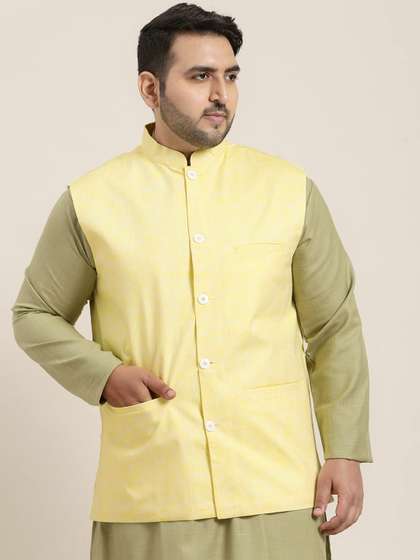 SOJANYA PLUS Plus Size Nehru Jacket