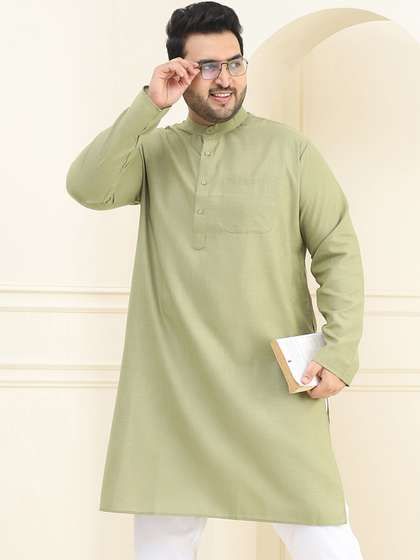 SOJANYA PLUS Plus Size Straight Kurta