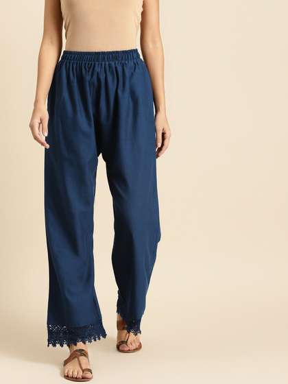 TAG 7 Women Straight Hem Design Palazzos