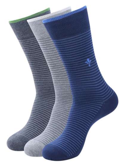 Socksxpress Men Pack Of
                    3 Assorted Calf-Length Socks