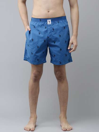 U.S. Polo Assn. Men
                        Blue Logo Printed Boxers 8905202625124