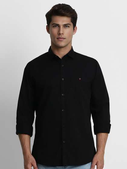 Men Slim Fit Over
                        Dyed Soft Handfeel Full Sleeve Casual Shirt