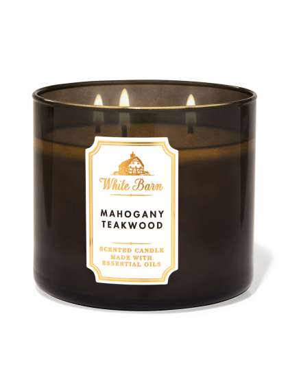Bath & Body Works Mahogany Teakwood High Intensity 3-Wick Candle