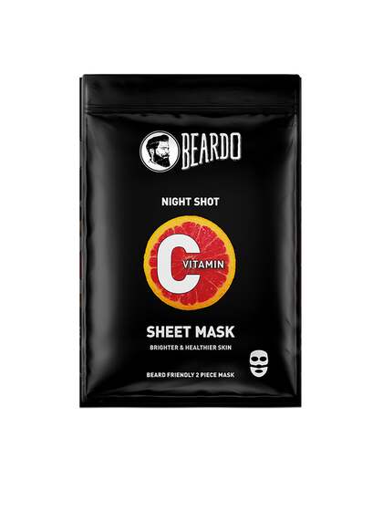 BEARDO Men Night Shot Vitamin C Brightening Sheet Masks -20 g