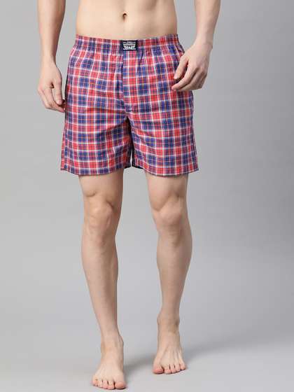 Levis Men Assorted
                        Checked Smartskin Technology Cotton Boxers with
                        Tag Free Comfort-024