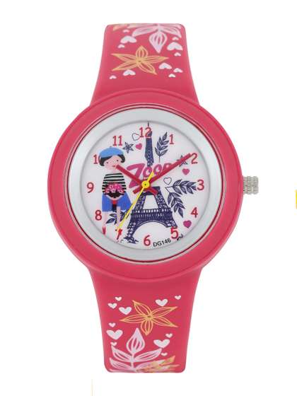 Zoop Travel Quartz
                    Analog With White Dial Watch For Kids -
                    Nt26006pp01w