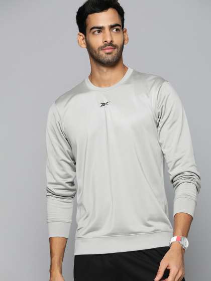 Reebok full sleeve solid men sweatshirt deals