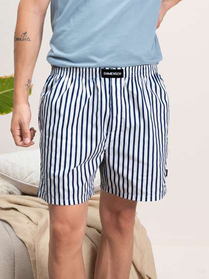 DAMENSCH Men Striped
                        Ultra-Light Cotton Regular Fit Boxer Shorts
                        DAM-STP-LBX-CSW