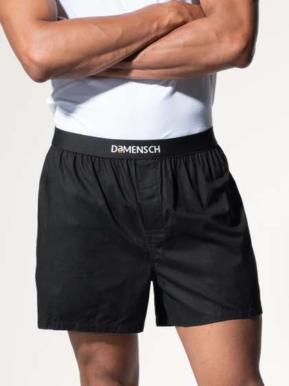 DaMENSCH Men Solid
                        Black Ultra-Light Cotton Regular Fit Inner
                        Boxer