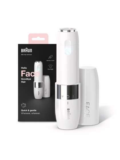 Braun Mini Facial Hair Remover FS1000 for Upper Lips, Chin & Cheeks