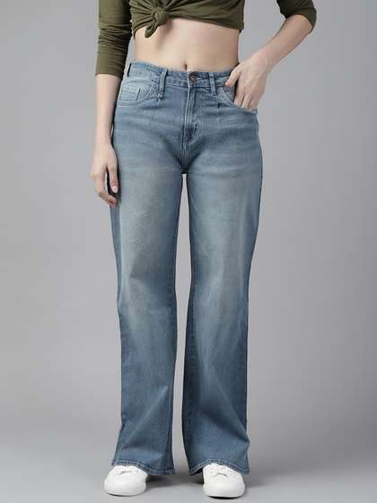 Roadster Women Blue Wide Leg High-Rise Light Fade Stretchable Jeans