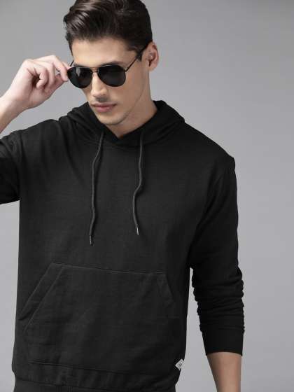Price History of Roadster Men Solid Hooded Sweatshirt