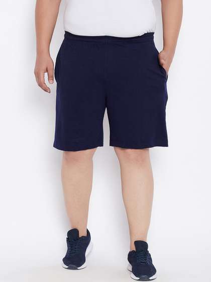 bigbanana Men Navy
                        Blue Mid-Rise Sports Shorts