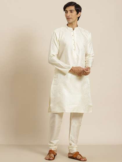 SOJANYA Men Woven Design Kurta
