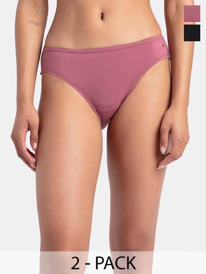 Jockey Pack Of 2
                        Medium Coverage Super Combed Cotton StayFresh
                        Bikini-SW01