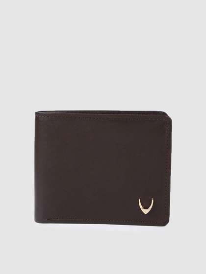 Hidesign Men Brown Solid
                    Leather Two Fold Wallet