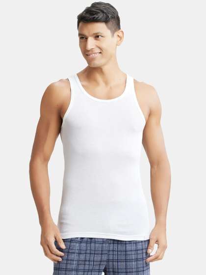 Jockey Tencel
                          Micro Modal Rib Sleeveless Vest with Extended
                          Length for Easy Tuck-IC13