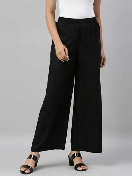 Go Colors Women
                          Black Ethnic Palazzos