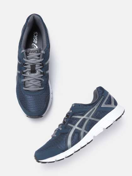 ASICS Men Navy
                          Blue & Grey Woven Design Gel-Galaxy 8B
                          Running Shoes