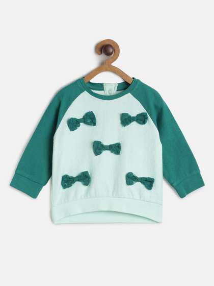 MINI KLUB Girls Green
                    Cotton Sweatshirt