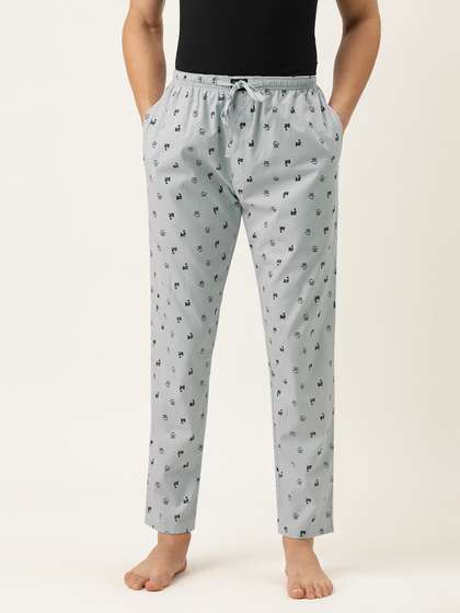 Urban Dog Men Grey
                        Printed Lounge Pant