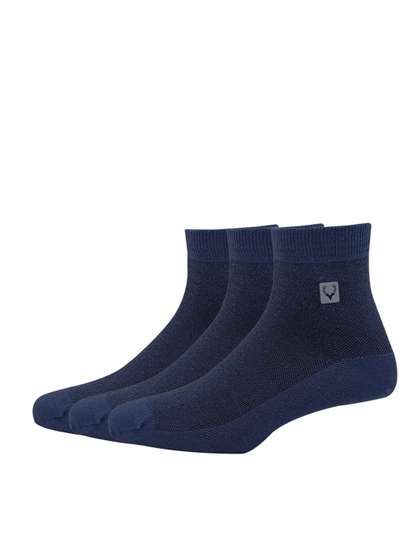 Allen Solly Men Pack Of
                    3 Blue Solid Above Ankle-Length Socks