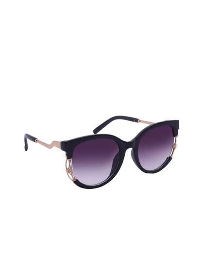 Spiky Unisex Kids Purple
                    Lens & Black Wayfarer Sunglasses with UV
                    Protected Lens