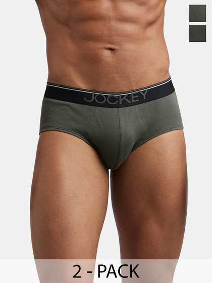 Jockey Pack Of 2
                        Super Combed Cotton Solid Brief with Ultrasoft
                        Waistband-8037