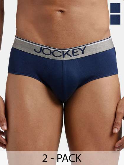 Jockey Pack Of 2
                        Super Combed Cotton Solid Brief with Ultrasoft
                        Waistband-8037