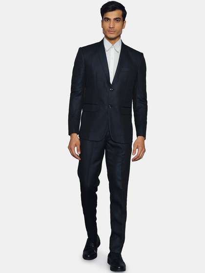 Wintage Men Green
                          Tailored Fit Single-Breasted Two-Piece Suits
                          Suit