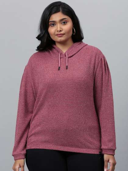 Instafab Plus Women
                        Maroon Sweatshirt
