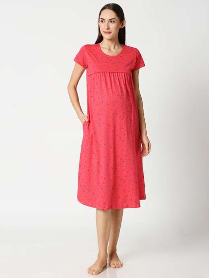 AV2 Women Pink
                        Printed Nightdress