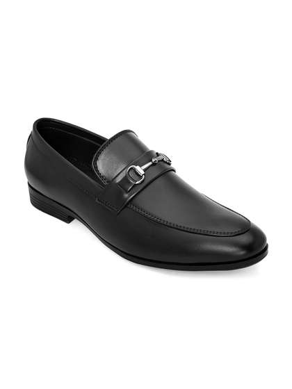 Price History of INVICTUS Men Black Solid Formal Loafers (6) by