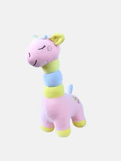 DukieKooky Kids Pink & Blue Plush Giraffe Soft Toy