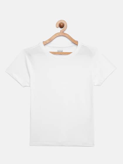 UTH by Roadster Girls White Solid Round Neck T-shirt