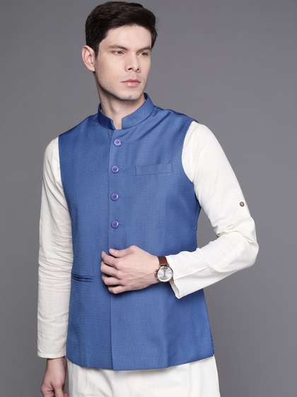 Manu Woven Design Nehru Jacket
