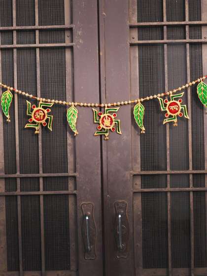 CraftVatika Metal Easy to Clean Navratri Pooja Metalware