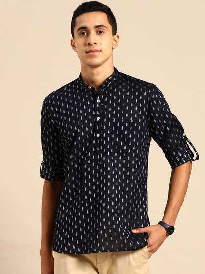 RAJUBHAI HARGOVINDAS Men Ethnic Motifs Kurta