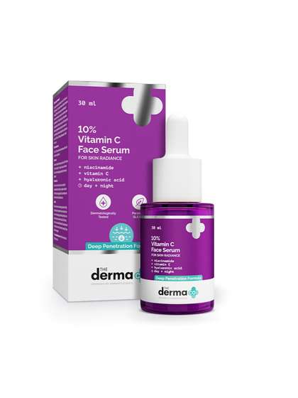 The Derma co. 10%
                        Vitamin C Face Serum with 5% Niacinamide &
                        Hyaluronic Acid - 30ml