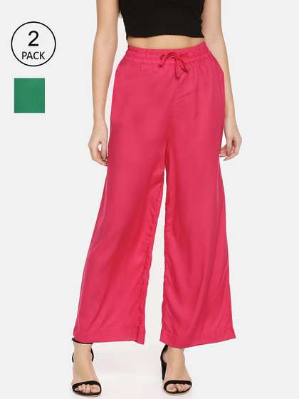 TWIN BIRDS Women
                        Pack of 2 Wide leg Palazzos