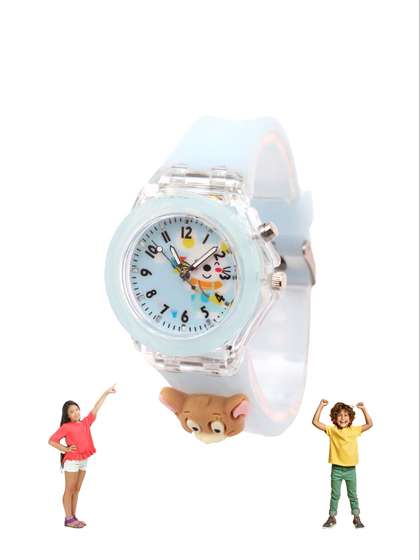 Spiky Unisex Kids Blue
                    Embellished Dial & Blue Straps Analogue Multi
                    Function Watch Light_Monk_Blu