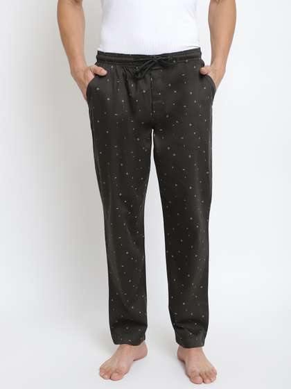 Van Heusen Innerwear
                        Men Olive Green Printed Lounge Pants