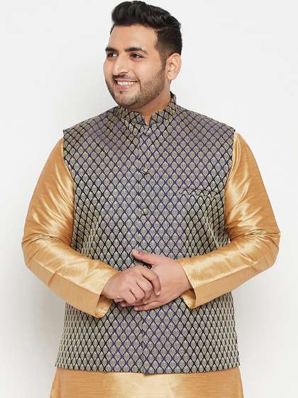VASTRAMAY Men Woven Design Nehru Jacket