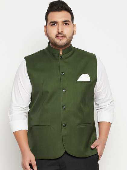 VASTRAMAY Men Plus Size Nehru Jacket